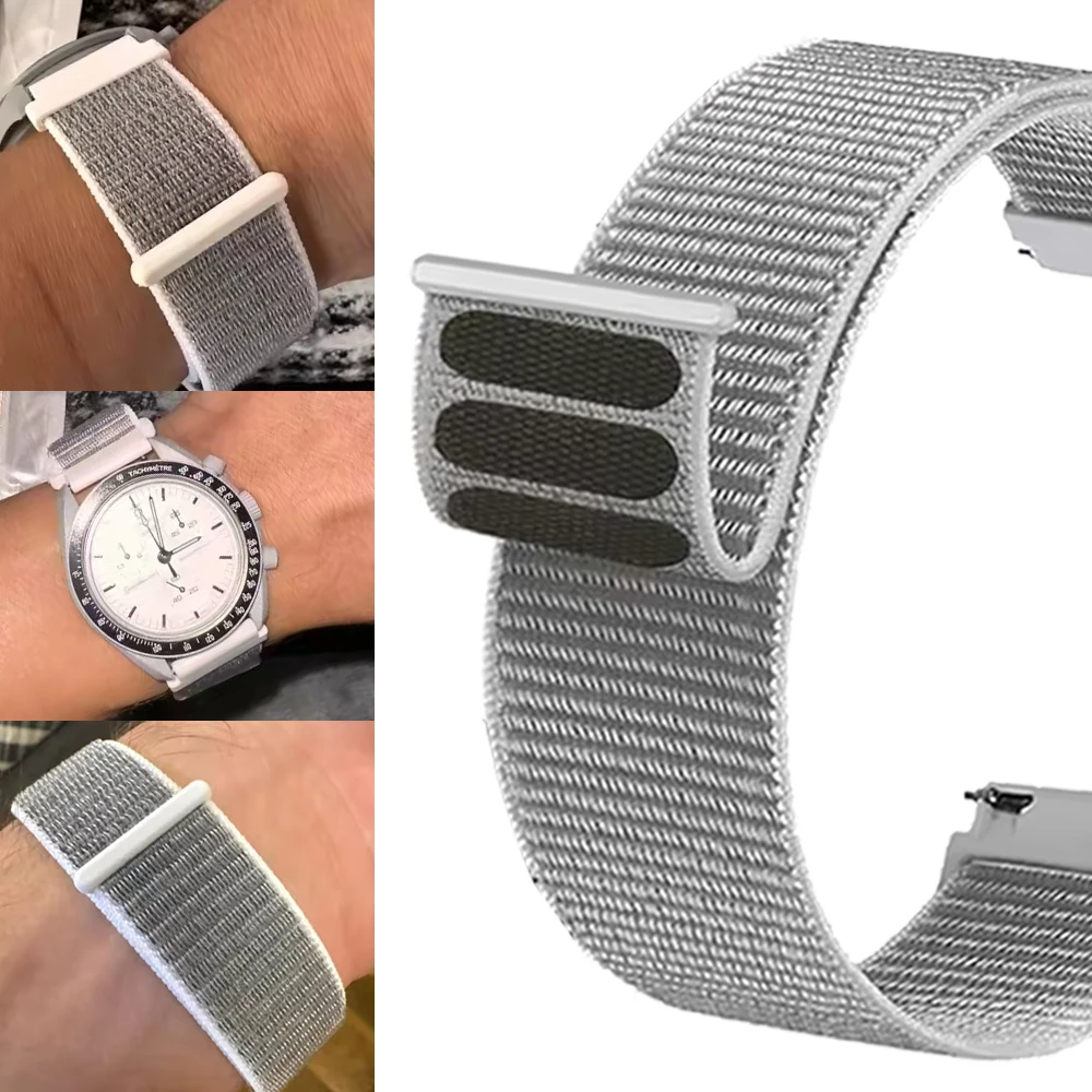Nylon Loop Sports Strap - 20/22mm Woven Breathable Band