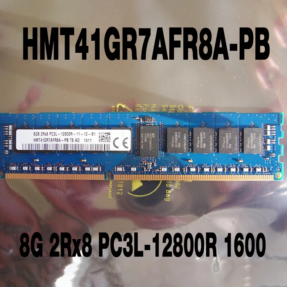 

1PCS 8G 2Rx8 PC3L-12800R 1600 For SKhynix Server Memory HMT41GR7AFR8A-PB