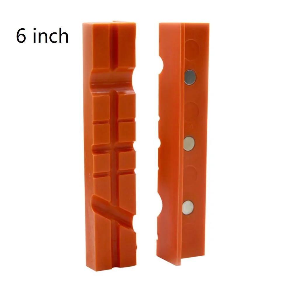 Magnetic soft pad jaw rubber for metal vise bench machine tools