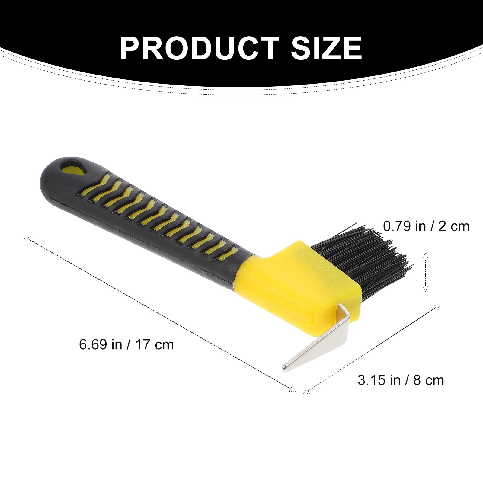 1PC Horse Hoof Pick Anti- Practical Grip Hoof Pick with Brush Horse Grooming Tools Cleaning Tools 5
