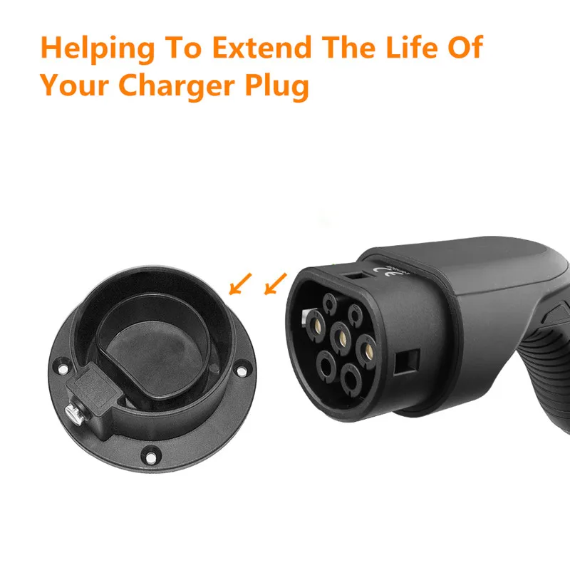 Type 2 AC Dummy Socket Holder IEC62196-2 Female Plug Level 2 EV Charger Cable Holder EV Charger Station Accessories