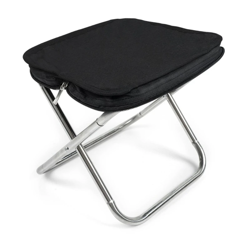 

Portable Ultralight Foldable Stool Outdoor Folding Chair For Camping Hiking Travel Beach Gardening Fishing D5QD
