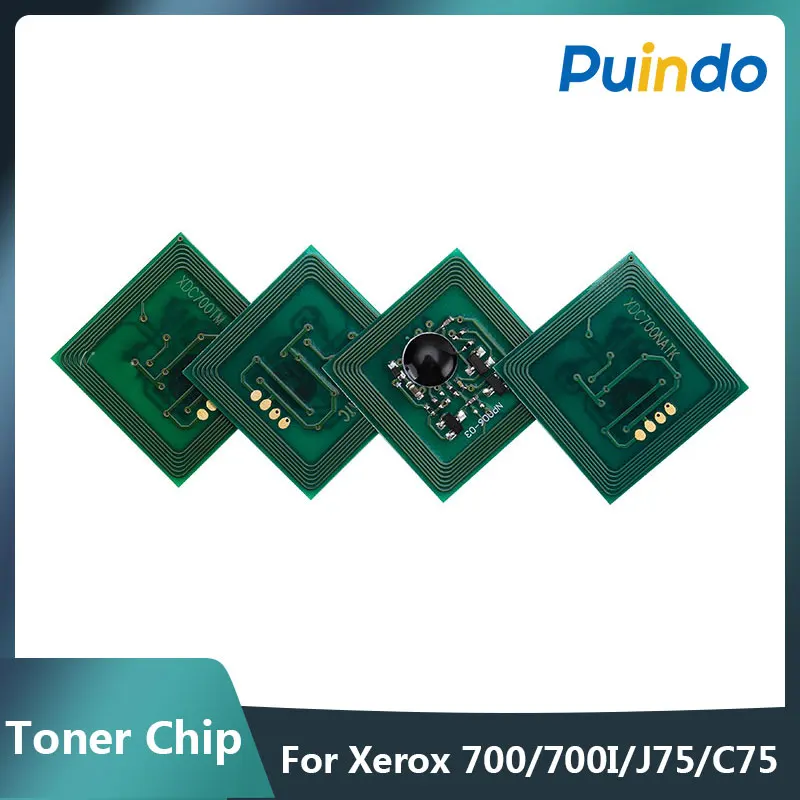 Chip Contatore Cartuccia Toner K C M Y Per Fotocopiatrice Xerox 700 700I J75 C75 U.S. Edition