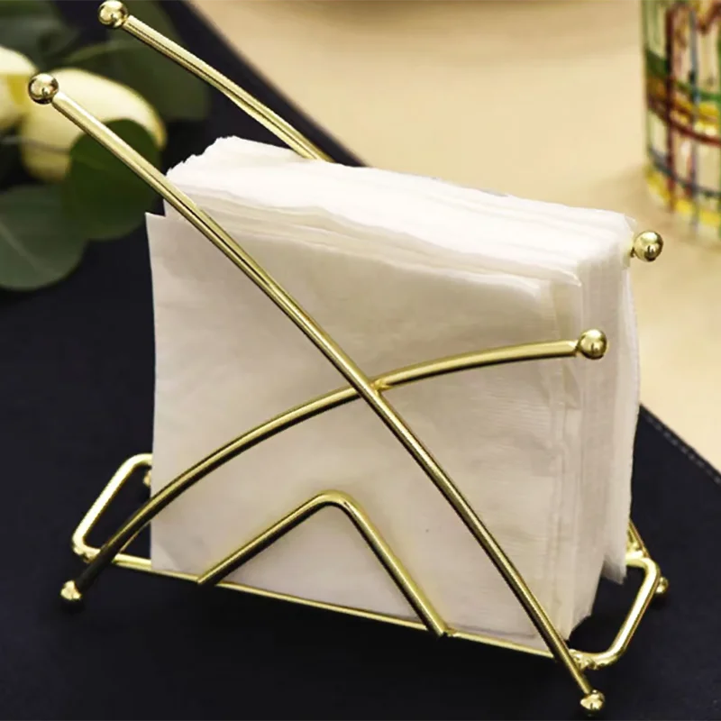 1pcs-Napkin Holder Metal Paper Stand Tissue Dispenser