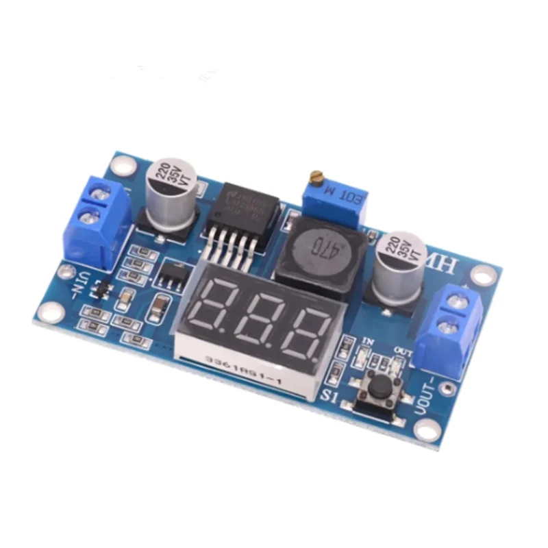 LM2596 DC DC Step Down Converter Voltage Regulator LED Display Voltmeter 4.0~40 to 1.3-37V Buck Adapter Adjustable Power Supply