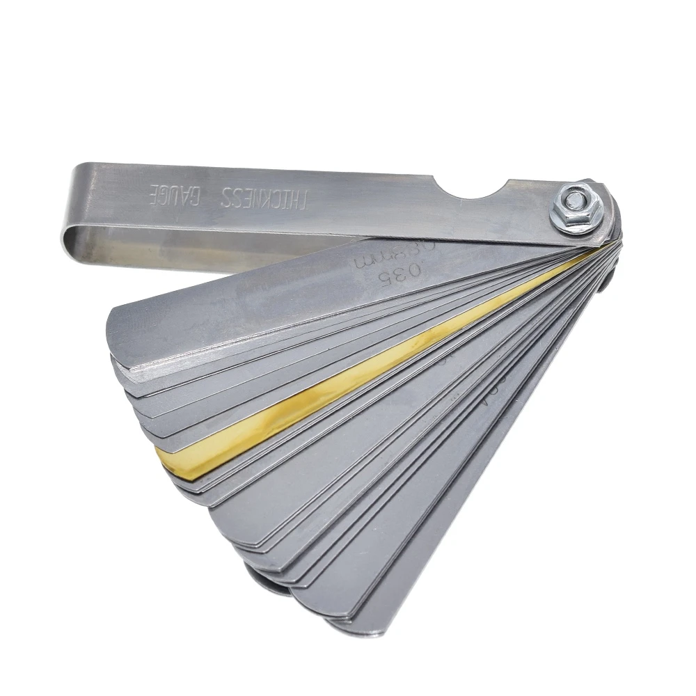 32 Blades Metric Thickness Gage Set Tappet Valve Feeler Gauge Measuring Range 0.04mm-0.88mm