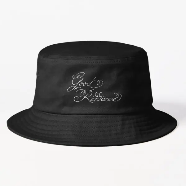 

Good Riddance Cursive Bucket Hat Bucket Hat Boys Casual Mens Outdoor Women Caps Fishermen Cheapu Sport Black Fish Solid Color