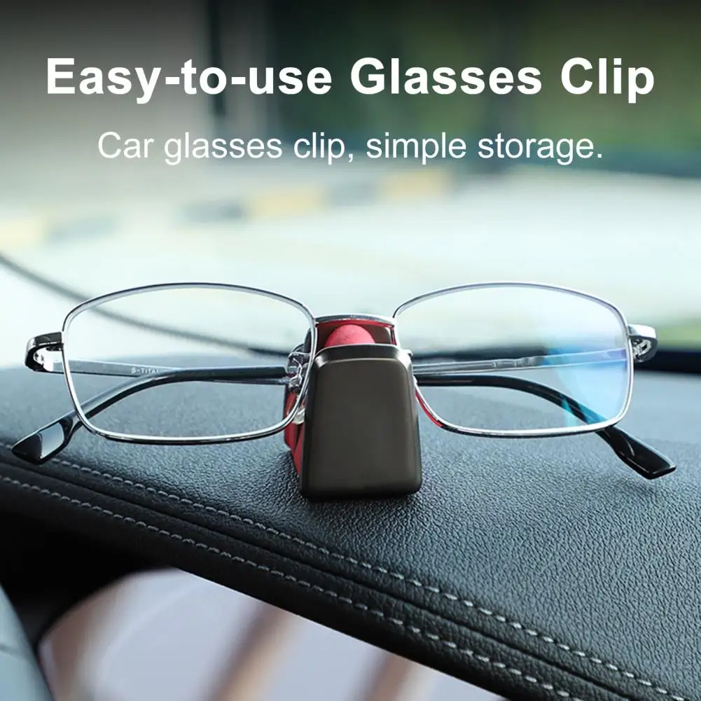 

Space-saving Glasses Clip for Car Effortless Car Glasses Storage One-handed Access with Multi-functional Alloy Clip for View