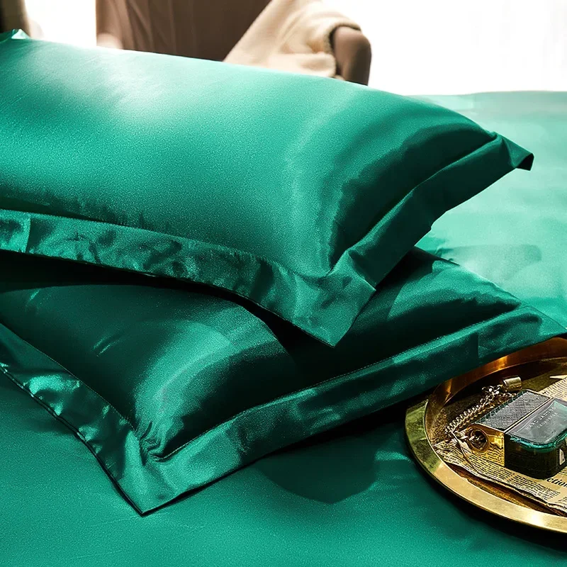 2PCS 100% Pure Silk Pillowcase Cool Real Natural Silk Pillow Covers Double-sided  Mulberry Silk Pillowcase Summer Washable 4