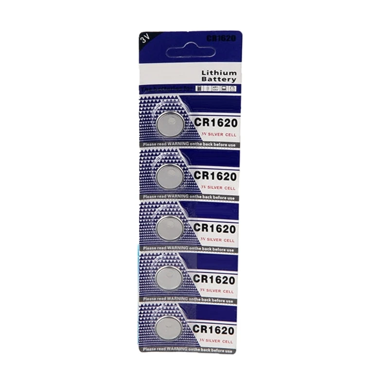 5/10pc Quality CR1620 Button Cell Batteries Coin Cell Suitable for Remote Devices Electronics Power Supplies