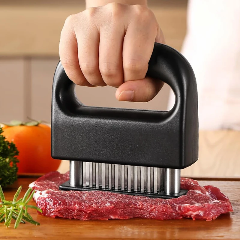 Meat Tenderizer Tool 48 Stainless Steel Stapler Sharp Needle Blades for Kitchen Tenderizing Beef