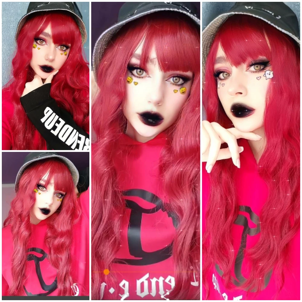 Gaka Women Half Black And White Cosplay Wig Synthetic For Miss Lady Long Heat Resistant Fiber Fake Wavy Hair Synthetic Wigs For Black Aliexpress