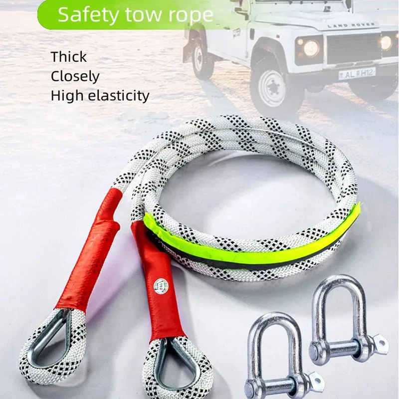 Car Towing Rope Off-road Vehicle Can Tow 20 Tons of Rescue Rope Upgraded Version Which Is Very Reliable and Wear-resistant
