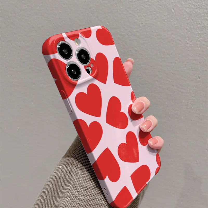 Charming Love Heart Shockproof Phone Case Cover