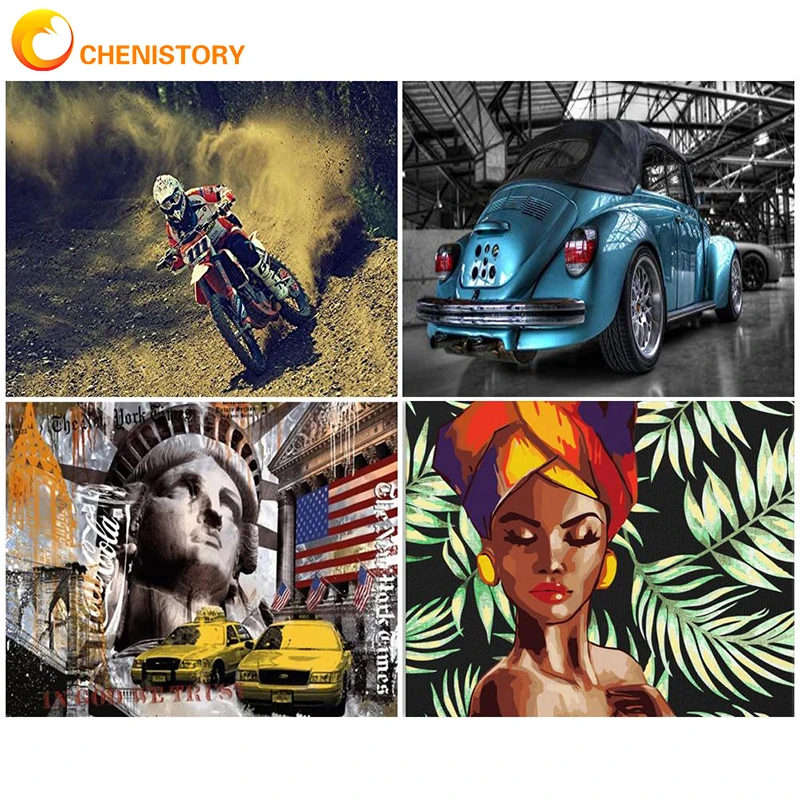 

Набор для рисования по номерам на холсте, акрил