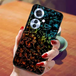 Colorful Cartoon Animal Shockproof Silicone Case - Black TPU Cover for OPPO Reno 11F (R02.CH.1)