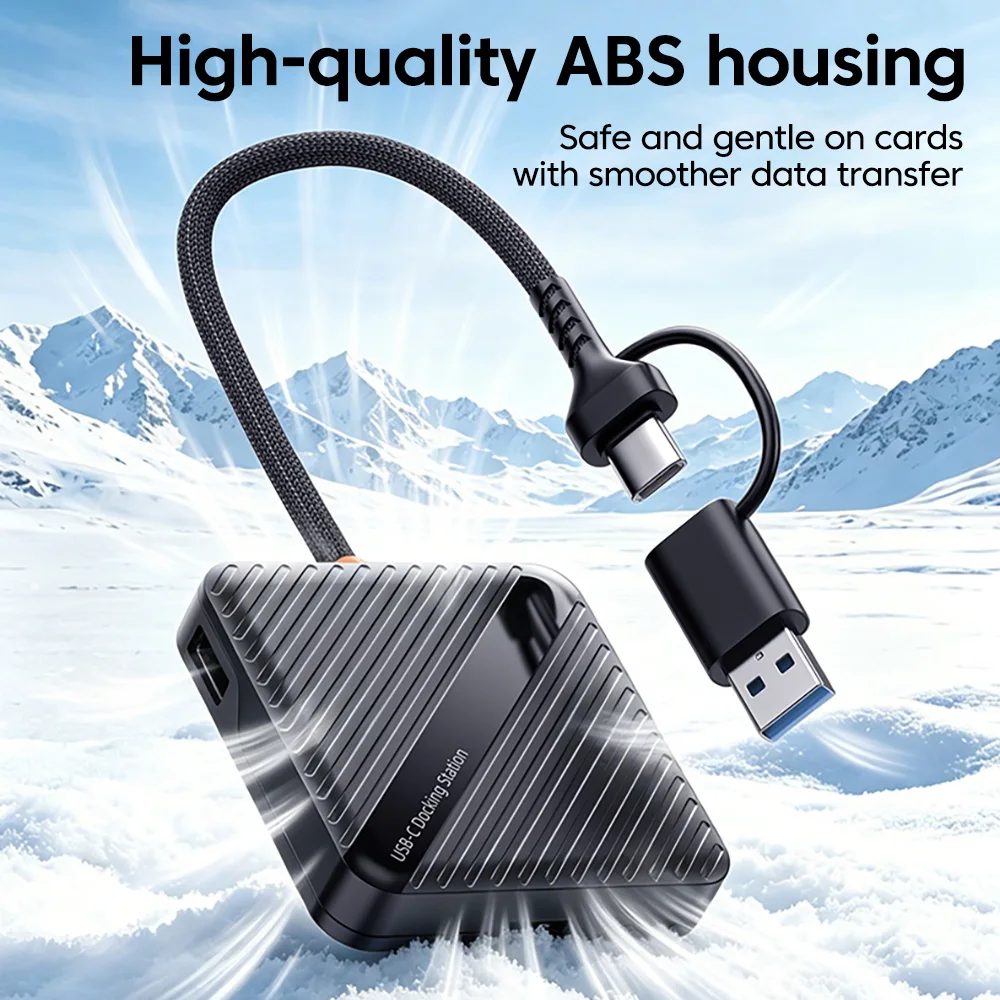 Portable High-Speed 5-Slot Memory Card Storage Box