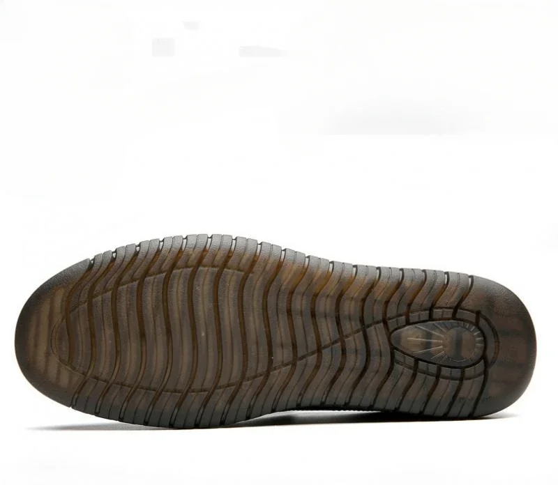 Cow Leather Shoes Men Business Casual Lightweight Soft Bottom Loafers Driving Flat Shoe Slip on Male Footwear Handmade
