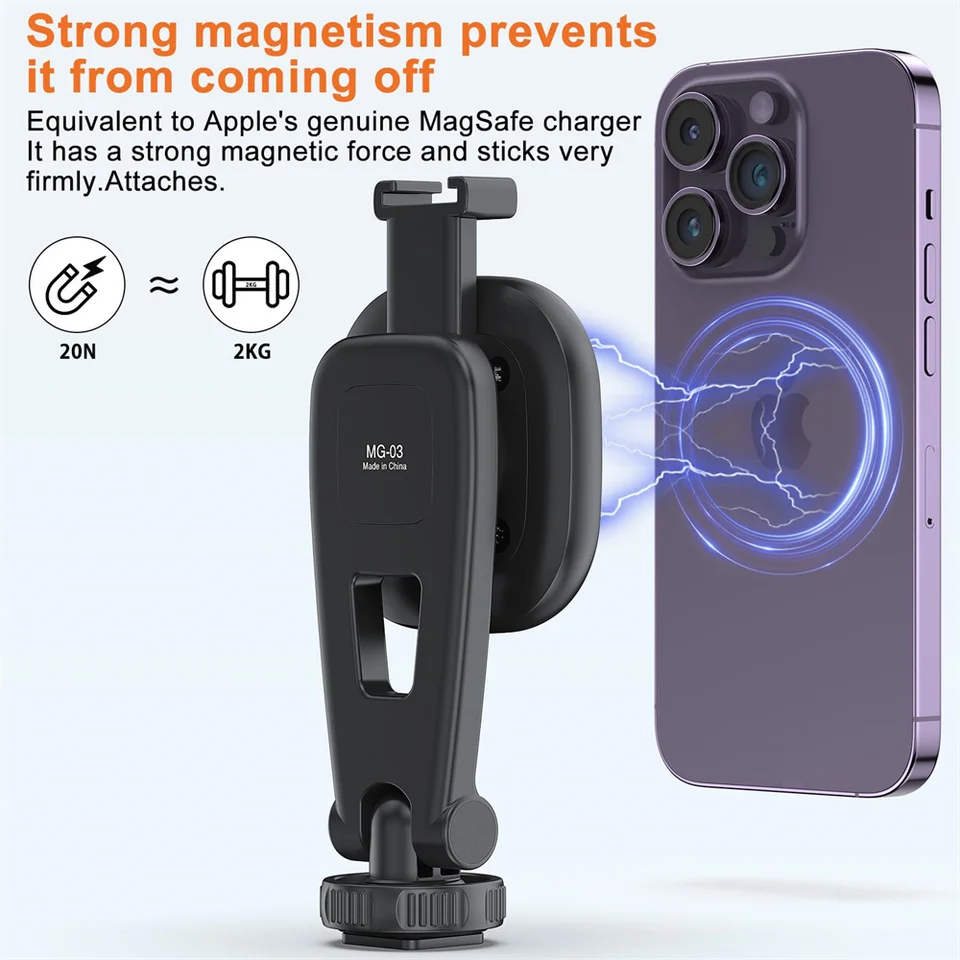 Treppiede magnetico VRIG 21.6 estendi supporto per treppiede magnetico per Selfie Stick con scarpa fredda per MagSafe iPhone 15 14 13 12 e tutti i telefoni