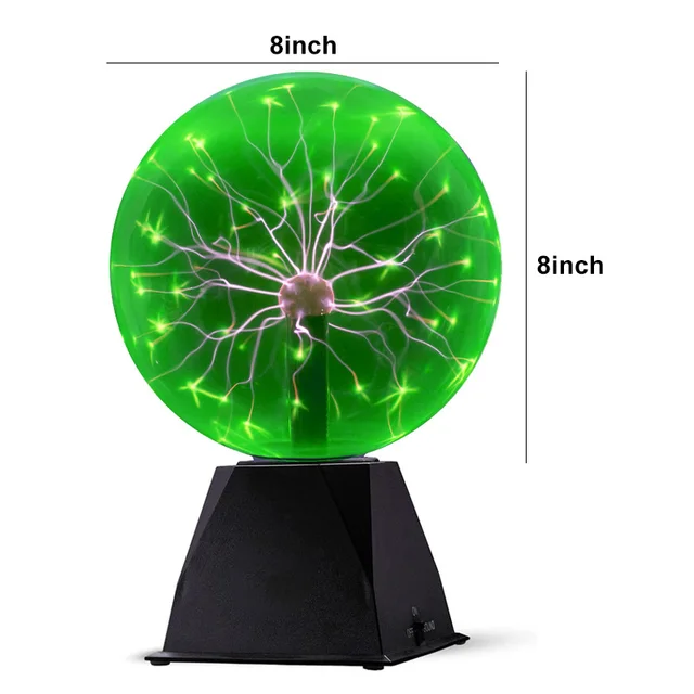 Magic Plasma Ball Touch Sound Sensitive Plasma Desk Lamp Light Nebula  Sphere Lightning Globe Home Decor Magical Ball electrostatic Flashing Balls  Stem