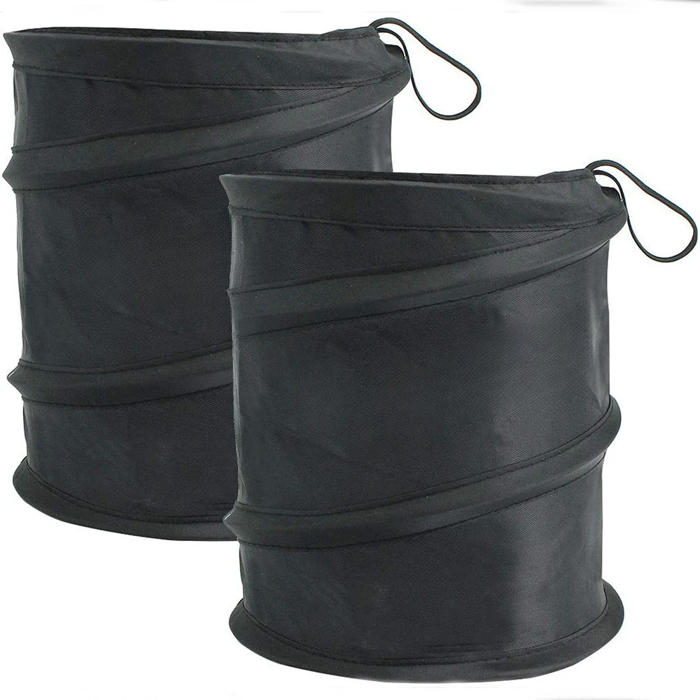 Car Trash Can Portable Durable Foldable Hanging Car Storage Bucket Chair  Back Oxford Cloth Storage Bag Trash Can