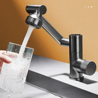 Digital Display LED Basin Faucet 360 Rotation Multi-function Stream Sprayer Hot Cold Water Sink Mixer Wash Tap For Bathroom 2