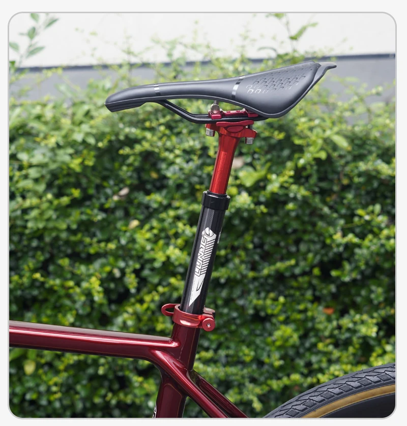 Shock Absorber Seat Post MTB Aluminum Bicycle Road Bike Seatpost 27.2/28.6/30.4/30.9/31.6*400mm Bicycle Seat Tube Ultralight