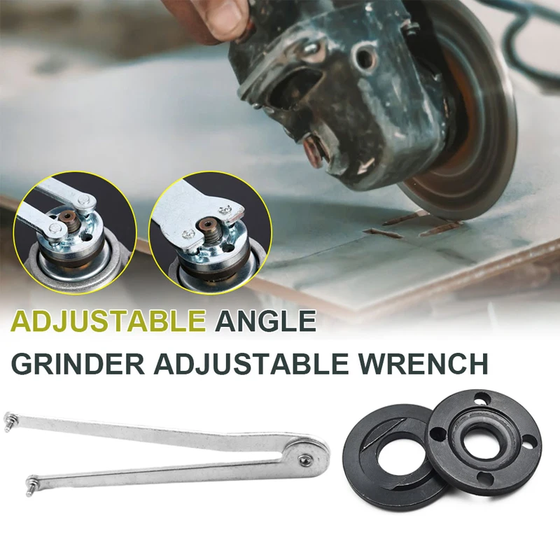 New Adjustable Angle Grinder Wrench Adjustable Spanner For Angle Grinder Changing Or Replacing Back Angle Grinders Cutting Discs