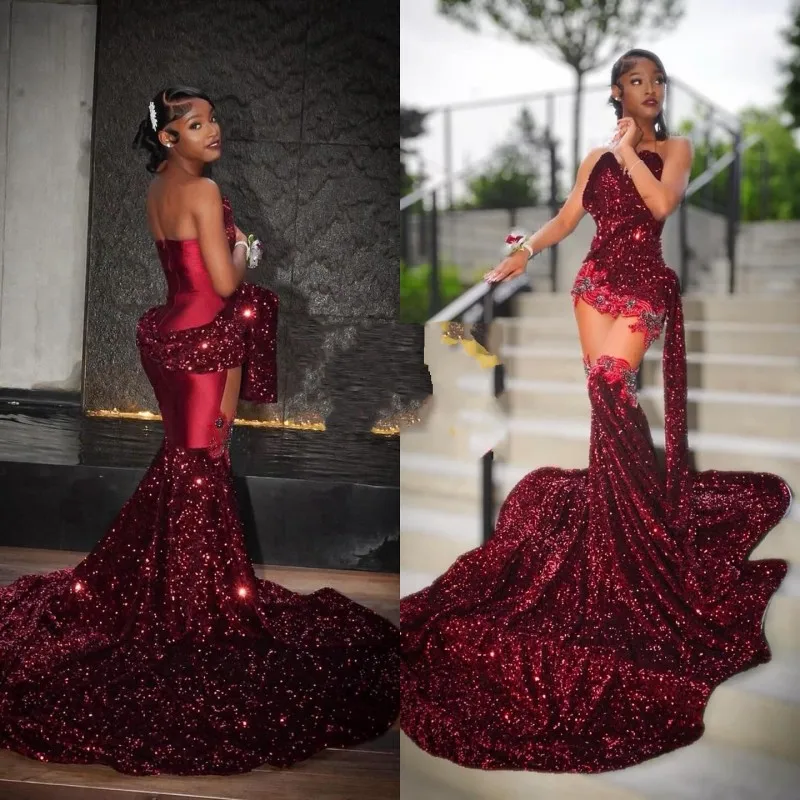 Moda 2000 Red And Gold Xv Dresses Prom Dresses Formal Long Sleeve Dress  With Slits Red