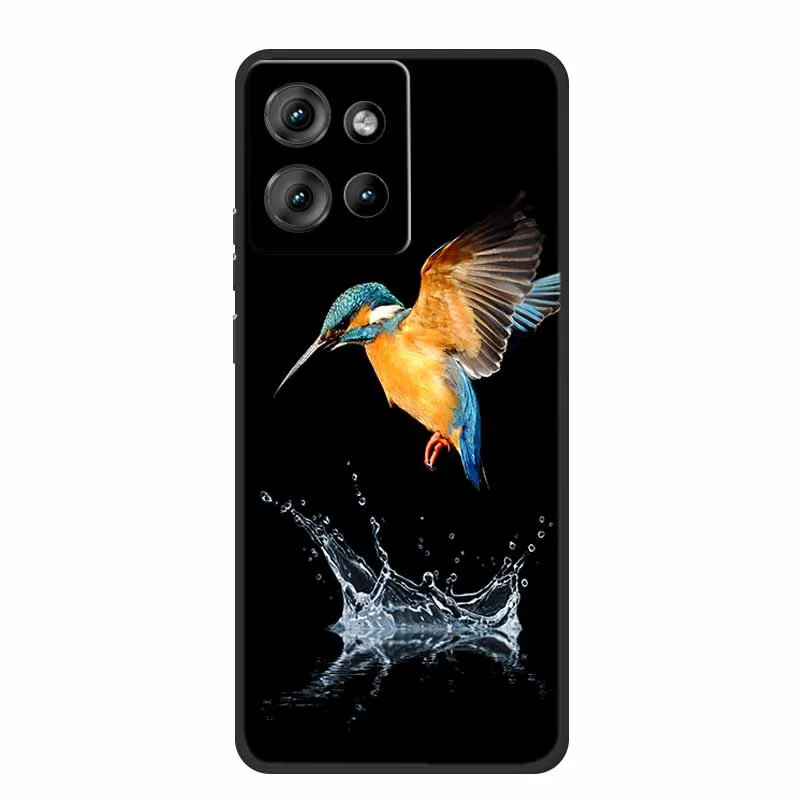 Sleek Black Shockproof TPU Silicone Phone Case - Soft Protective Back Cover 6.7 Coque