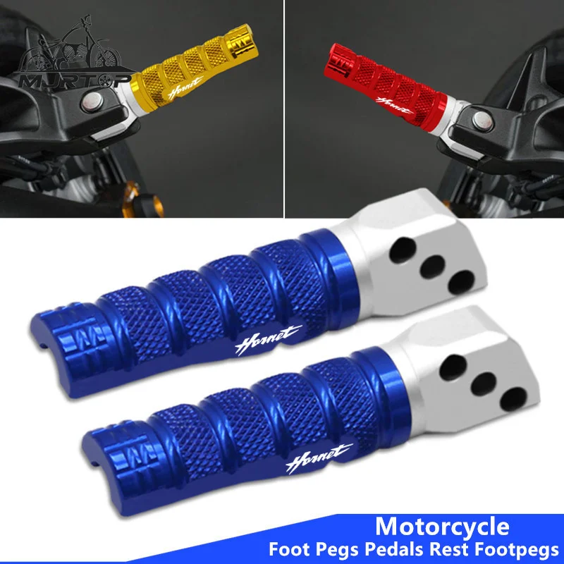 Motorcycle CNC Rear Foot Pegs Passenger Rests Pedals Footrests Foot Peg For Honda CB600