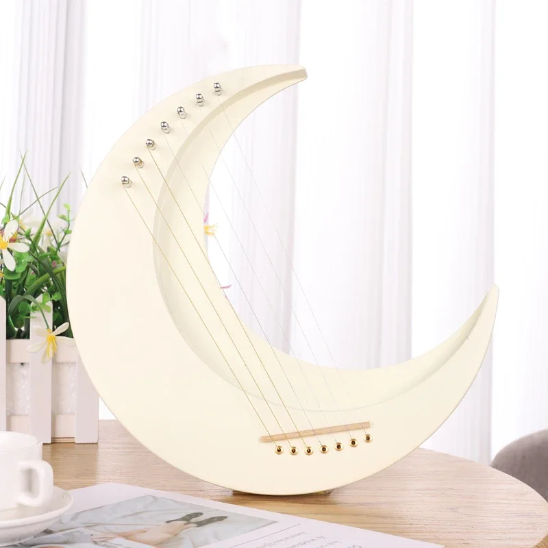 Portable Lyre Harp 7 String Miniature Moon Harp Professional Lira Instruments Adult Lyres Children's Rare Musical Instrument