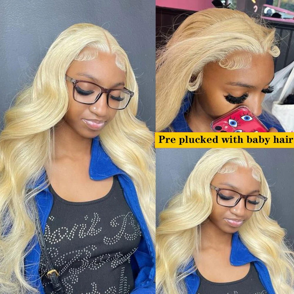 613 Blonde Body Wave 13x4 13x6 Lace Front Wig HD Transparent 613 Lace Frontal Wig Brazilian Human Hair Wigs For Women