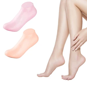 1 Pair Crack Prevention Moisturizing Silicone Foot Care Gel Socks Cracking Dead Skin Protector Pain Relief Pedicure Foot Care