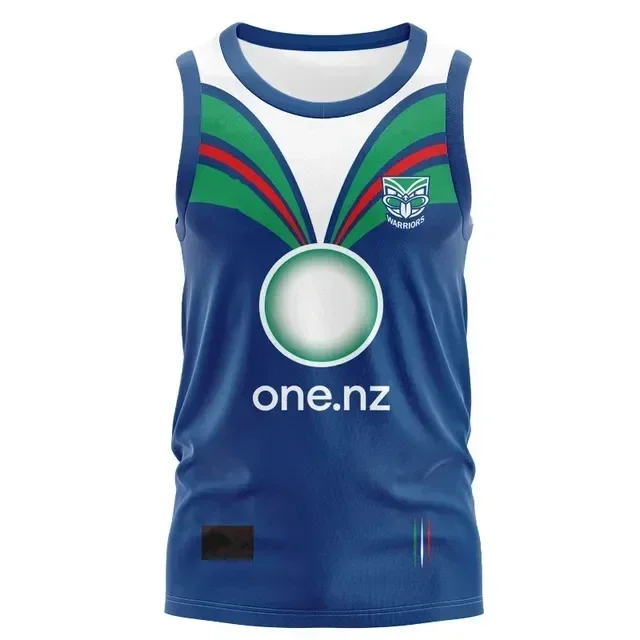 thumbnail image 1 of Camiseta de rugby de local/visitante/entrenamiento/sin mangas de New Zealand Warriors 2024 - Talla para hombre: S-XXXL (nombre y número personalizados impresos), 1 of 5