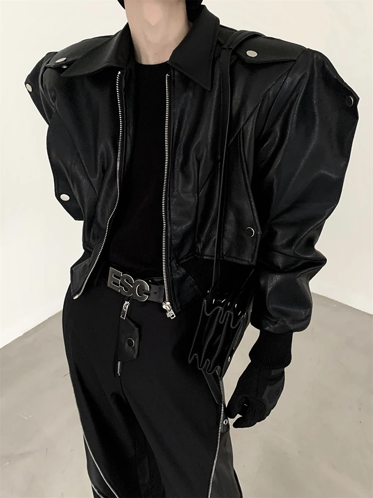 Mauroicardi Spring Autumn Cool Handsome Short Oversized