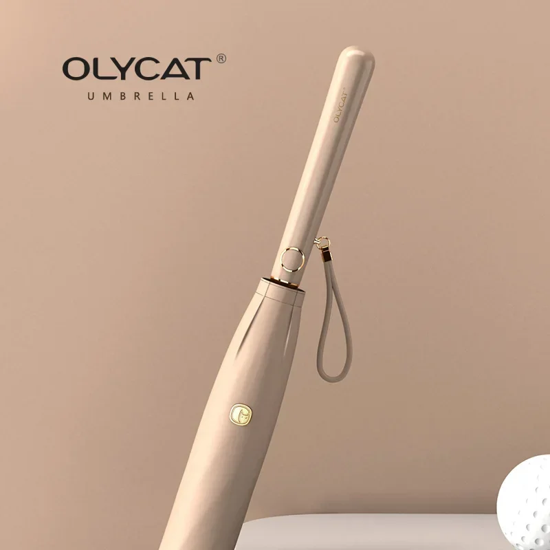 Фото Женский Зонт от дождя OLYCAT в Корейском стиле, Новый Простой ветрозащитный зонт с длинной ручкой, 8K, летний зонт для гольфа для путешествий №1