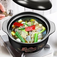 Casserole en céramique antiarina, ustensiles de cuisine chinois, casseroles à Leurs oût, marmite à soupe, casserole alimentaire, cuisine F2 4