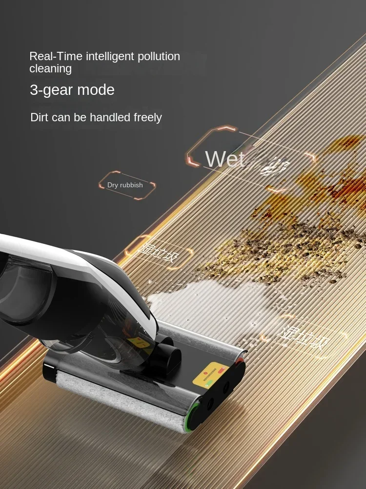 Deerma P20 Floor Washing Machine Extended Edge Suction Mop All-in-one Household Appliances Wireless Large Suction Smart Mop 5