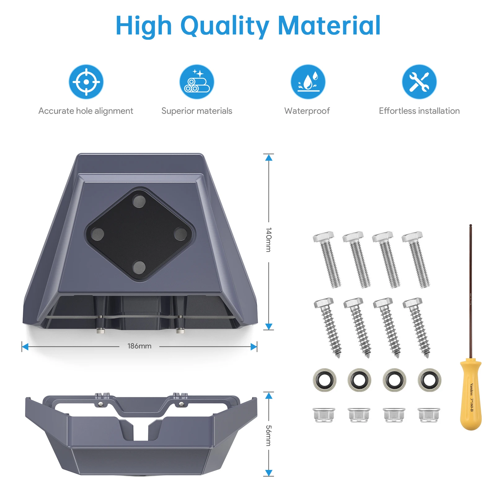 EDUP SK0092 Standard Mobility Mount Compatibility Starlink for Starlink V3 Standard Dish Mount Aluminum Alloy for Gen 3