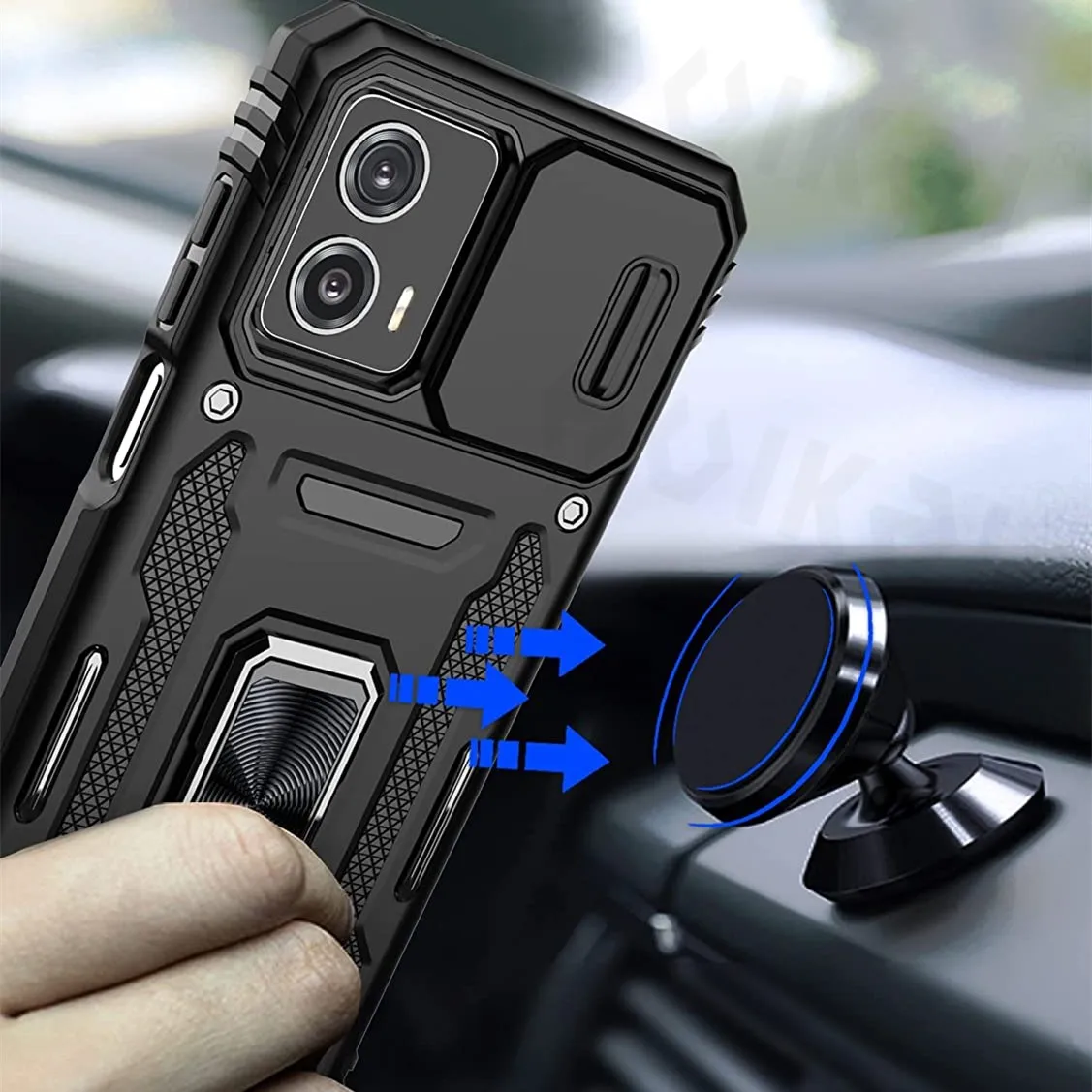 Shockproof Heavy Duty Smooth Grip Slide Camera Case