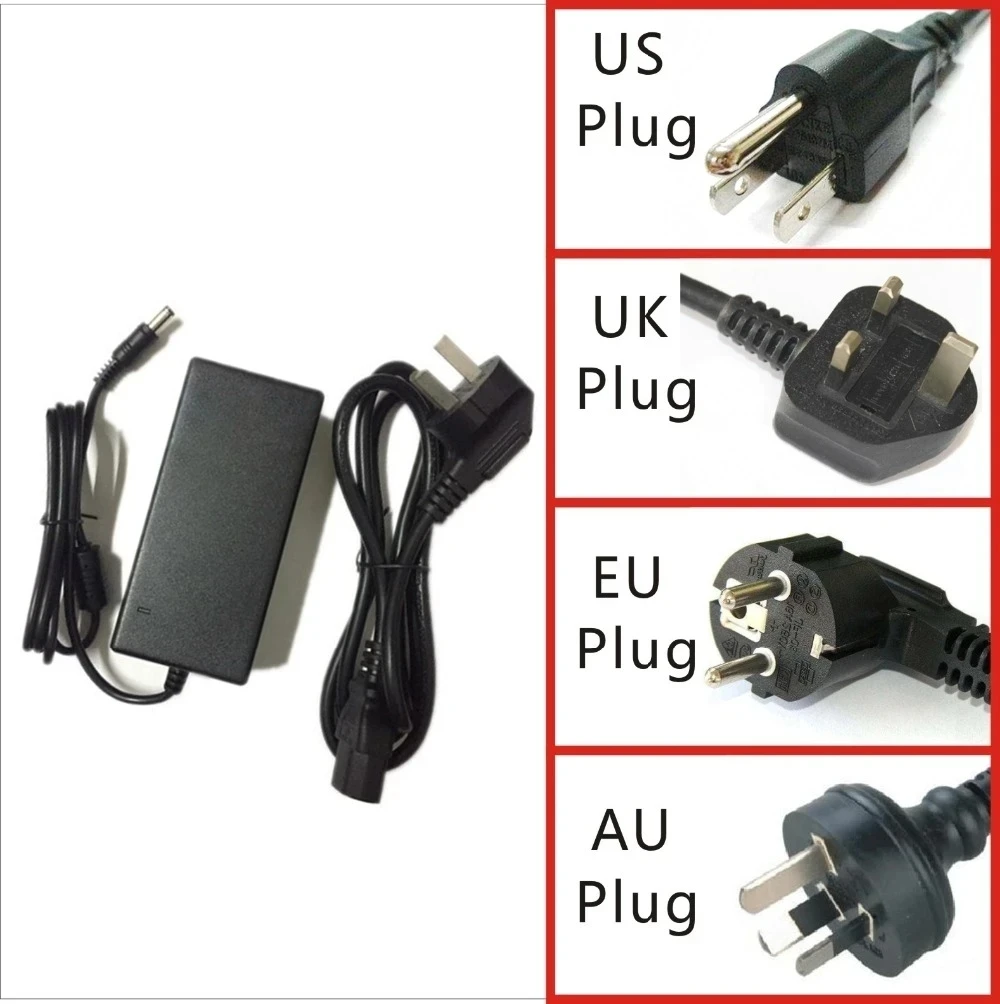 

100-240V AC To DC Adapter 12V 2A Power Adaptor Charger Power Cord Supply Cord Cable Mains