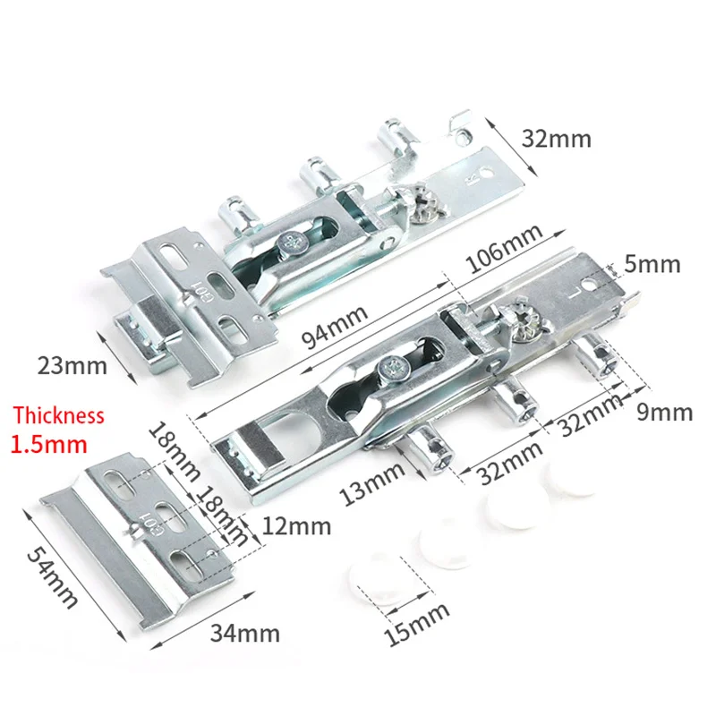 Cabinet Hanging Bracket Heavy Invisible Connector Wall Mounted Fixed Support Bracket for Cabinet Cupboard Furniture