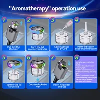 5-in-1 PD45W Car Charger USB Type-C Power Adapter Phone Charger With Roof Starlight Aromatherapy Air Freshener For IOS Android 6