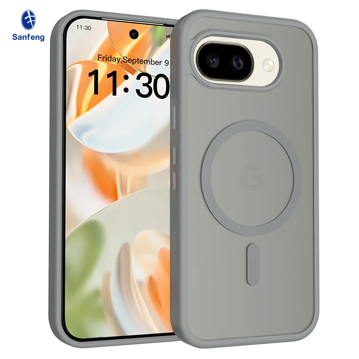 Translucent Matte Magnetic Wireless Charging Case - Candy Color Slim Cover