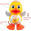 Electric Dancing Duck Funny Blink Eyes Flashing Light Shake The Body Cute Musical Cartoon Animal Educational Toy Children Gift 2