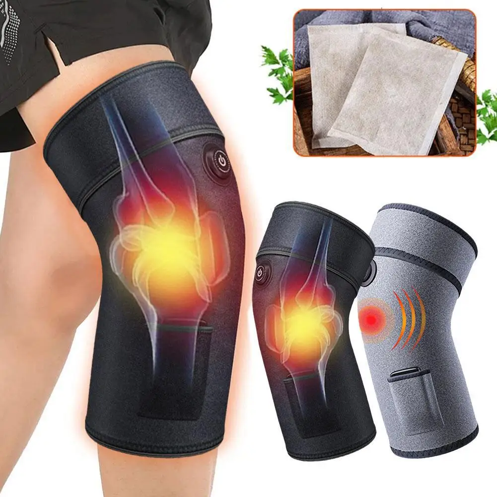 

Electric Heated Massage Knee Pads Massager Leg Joint Arthritis Warm Dropship Knee Pain Relief Pad Physiotherapy Elbow Brace Z8U9