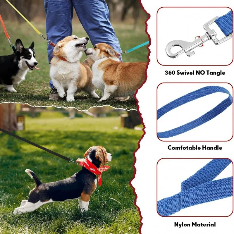 Extra Long Polypropylene Pet Leash Heavy Duty Dog Training Lead Anti Tear Tracking Rope Outdoor Walking Safe Control