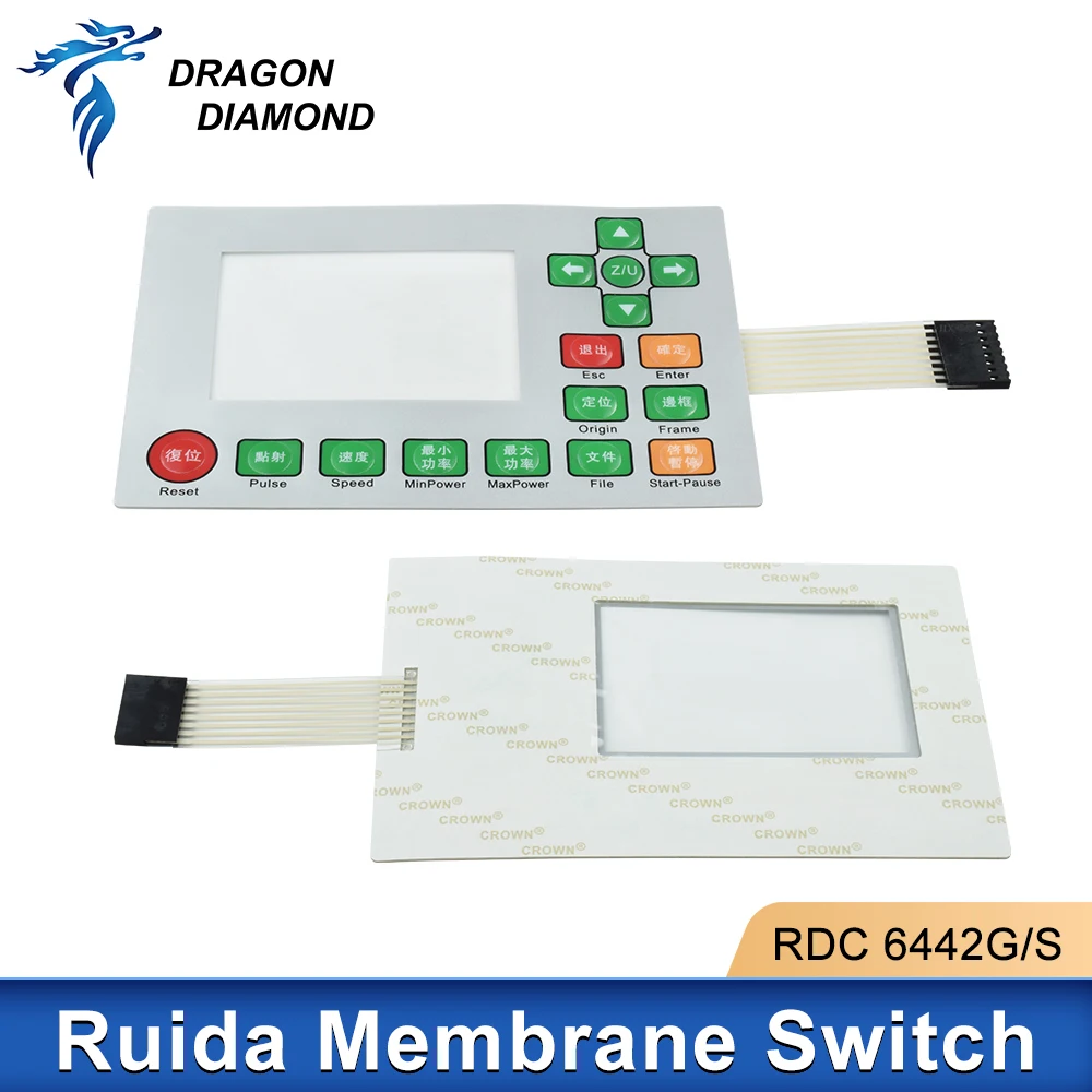 레이저 조각기 용 Ruida 멤브레인 스위치 RDC6332G RDC6332M RDC6442S RDC6442G RDC6445G/GZ 스위치 필름 키보드