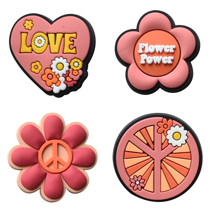 16Pcs/25Pcs Pink Series Shoe Decorations Charms for Clogs Bubble Slides Sandals PVC Shoe Accessories for Christmas Gift